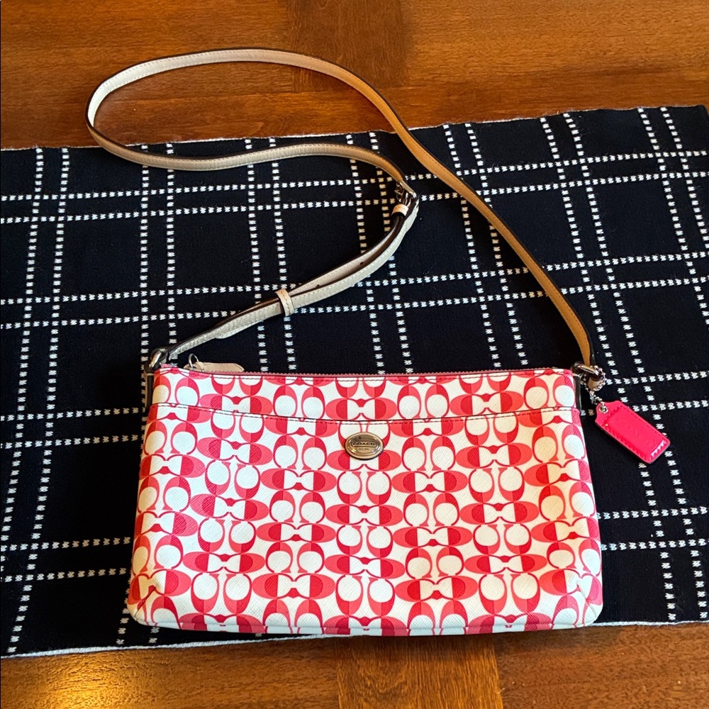 Coach Pomegranate Peyton Dream F51364 Crossbody Bag East West Swingpack